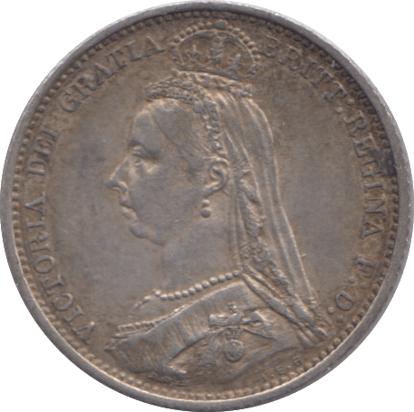 1887 SIXPENCE ( EF ) 27 - Sixpence - Cambridgeshire Coins