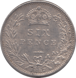 1887 SIXPENCE ( EF ) 3 - Sixpence - Cambridgeshire Coins