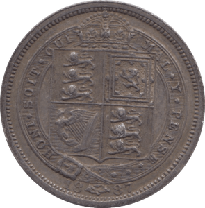 1887 SIXPENCE ( EF ) 5 - Sixpence - Cambridgeshire Coins