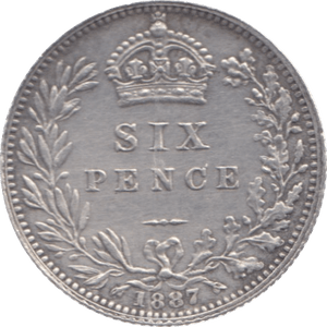 1887 SIXPENCE ( EF ) 6 - Sixpence - Cambridgeshire Coins