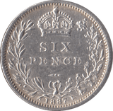 1887 SIXPENCE ( EF ) - Sixpence - Cambridgeshire Coins