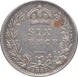 1887 SIXPENCE ( GVF ) 2 - Sixpence - Cambridgeshire Coins