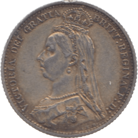 1887 SIXPENCE ( GVF ) 4 - Sixpence - Cambridgeshire Coins