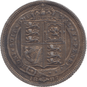 1887 SIXPENCE ( GVF ) 4 - Sixpence - Cambridgeshire Coins