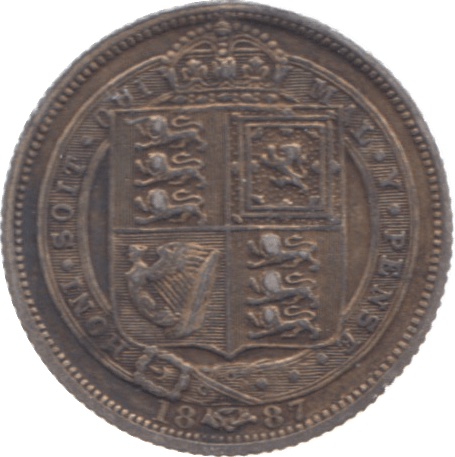 1887 SIXPENCE ( GVF ) 4 - Sixpence - Cambridgeshire Coins