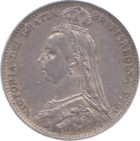 1887 SIXPENCE ( GVF ) 6 - Sixpence - Cambridgeshire Coins