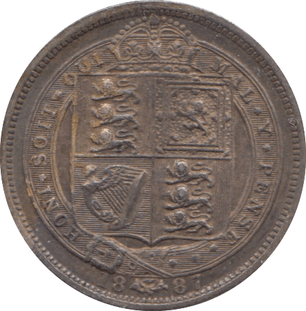 1887 SIXPENCE ( GVF ) C 11 - Sixpence - Cambridgeshire Coins