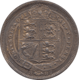 1887 SIXPENCE ( GVF ) C 11 - Sixpence - Cambridgeshire Coins