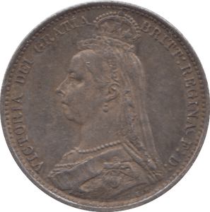 1887 SIXPENCE ( GVF ) C 11 - Sixpence - Cambridgeshire Coins