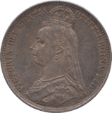 1887 SIXPENCE ( GVF ) C 11 - Sixpence - Cambridgeshire Coins