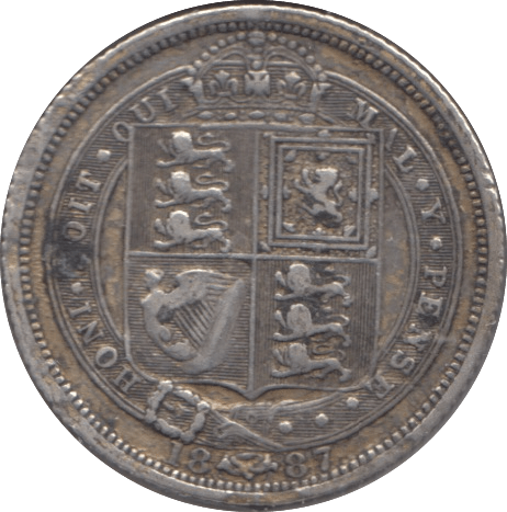 1887 SIXPENCE ( GVF ) - Sixpence - Cambridgeshire Coins