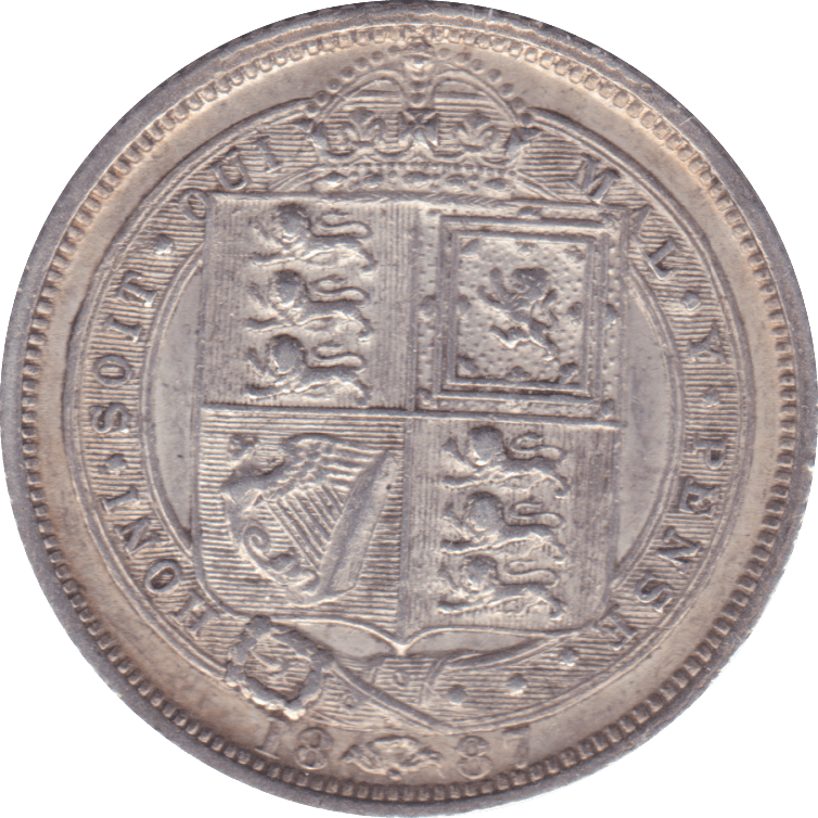 1887 SIXPENCE ( GVF ) - Sixpence - Cambridgeshire Coins