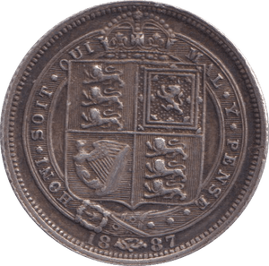 1887 SIXPENCE ( GVF ) - Sixpence - Cambridgeshire Coins