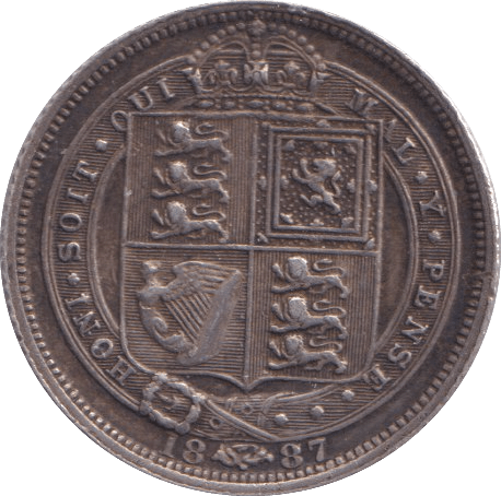 1887 SIXPENCE ( GVF ) - Sixpence - Cambridgeshire Coins