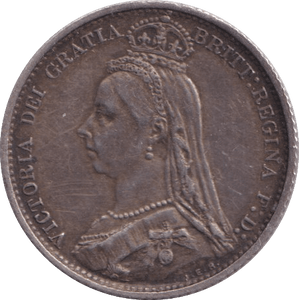 1887 SIXPENCE ( GVF ) - Sixpence - Cambridgeshire Coins