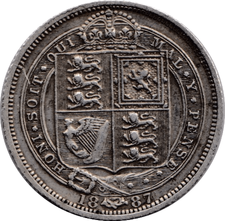 1887 SIXPENCE ( GVF ) - Sixpence - Cambridgeshire Coins