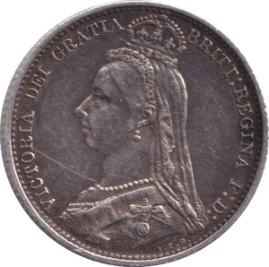 1887 SIXPENCE ( GVF ) - Sixpence - Cambridgeshire Coins