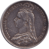 1887 SIXPENCE ( GVF ) - Sixpence - Cambridgeshire Coins