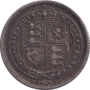 1887 SIXPENCE ( GVF ) - Sixpence - Cambridgeshire Coins