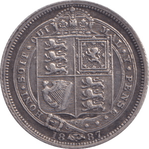 1887 SIXPENCE ( GVF ) - Sixpence - Cambridgeshire Coins