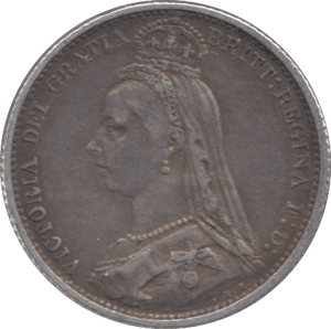 1887 SIXPENCE ( GVF ) - Sixpence - Cambridgeshire Coins