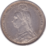 1887 SIXPENCE ( GVF ) - Sixpence - Cambridgeshire Coins