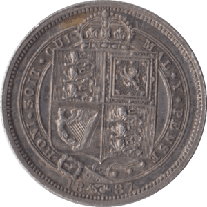 1887 SIXPENCE ( UNC ) - Sixpence - Cambridgeshire Coins