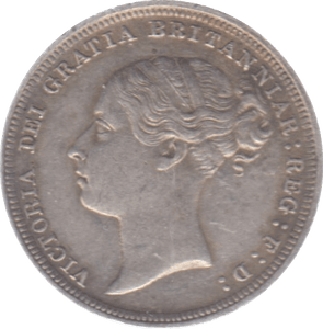 1887 SIXPENCE YOUNG HEAD ( EF ) 6 - Sixpence - Cambridgeshire Coins