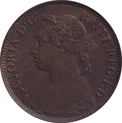 1888 FARTHING ( EF ) - Farthing - Cambridgeshire Coins