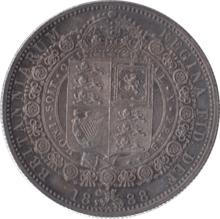 1888 HALFCROWN ( EF ) - HALFCROWN - Cambridgeshire Coins