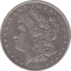 1888 SILVER MORGAN DOLLAR USA NEW ORLEANS MINT 3 - SILVER WORLD COINS - Cambridgeshire Coins