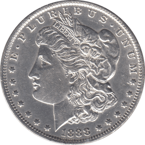 1888 SILVER MORGAN DOLLAR USA NEW ORLEANS MINT - SILVER WORLD COINS - Cambridgeshire Coins