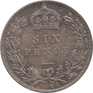 1888 SIXPENCE ( AUNC ) 1 - Sixpence - Cambridgeshire Coins