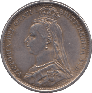 1888 SIXPENCE ( AUNC ) - Sixpence - Cambridgeshire Coins