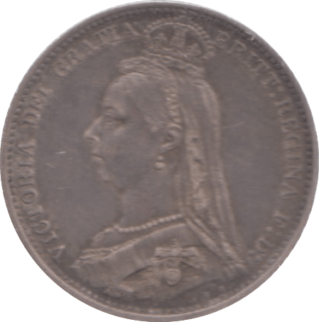 1888 SIXPENCE ( GVF ) 3 - Sixpence - Cambridgeshire Coins