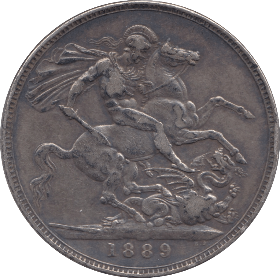 1889 CROWN ( VF ) 5 - Crown - Cambridgeshire Coins