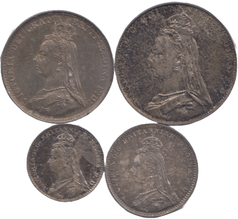 1889 MAUNDY SET VICTORIA - Maundy Set - Cambridgeshire Coins