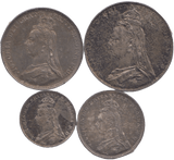 1889 MAUNDY SET VICTORIA - Maundy Set - Cambridgeshire Coins