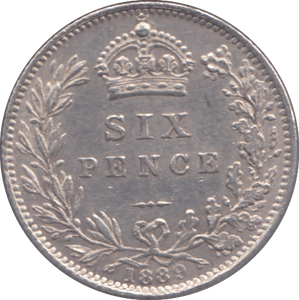 1889 SIXPENCE ( EF ) - Sixpence - Cambridgeshire Coins