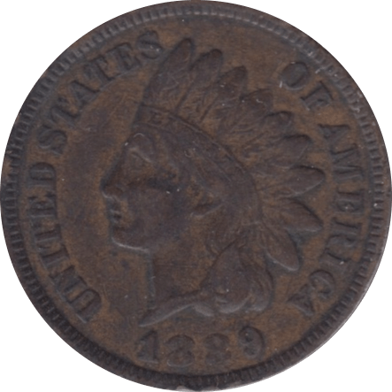 1889 USA ONE CENT - WORLD COINS - Cambridgeshire Coins