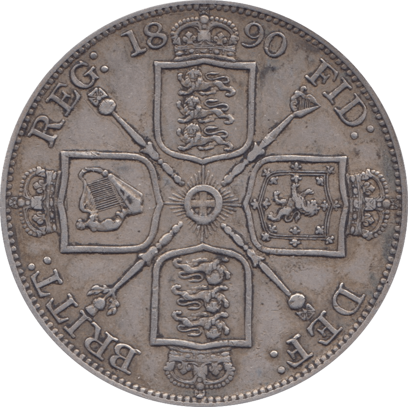 1890 DOUBLE FLORIN ( GVF ) - Double Florin - Cambridgeshire Coins