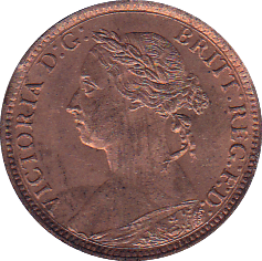 1890 FARTHING ( BU ) - Farthing - Cambridgeshire Coins