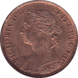 1890 FARTHING ( BU ) - Farthing - Cambridgeshire Coins