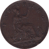 1890 FARTHING ( UNC ) - Farthing - Cambridgeshire Coins