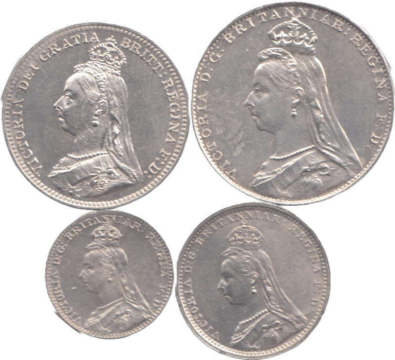 1890 MAUNDY SET VICTORIA - Maundy Set - Cambridgeshire Coins