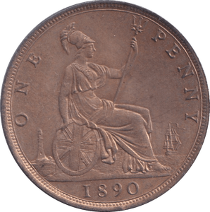 1890 PENNY ( BU ) - Penny - Cambridgeshire Coins