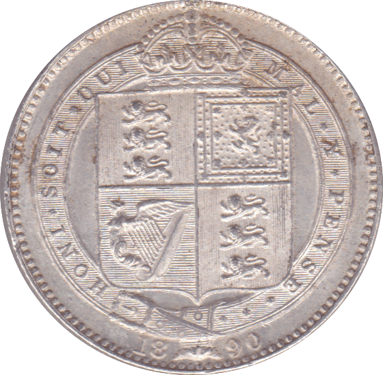 1890 SHILLING ( EF ) - Shilling - Cambridgeshire Coins