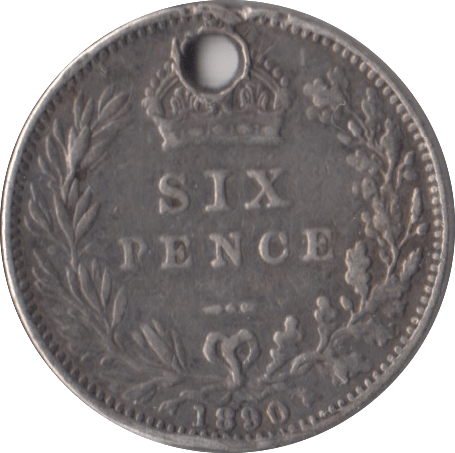 1890 SIXPENCE ( VF ) - Sixpence - Cambridgeshire Coins