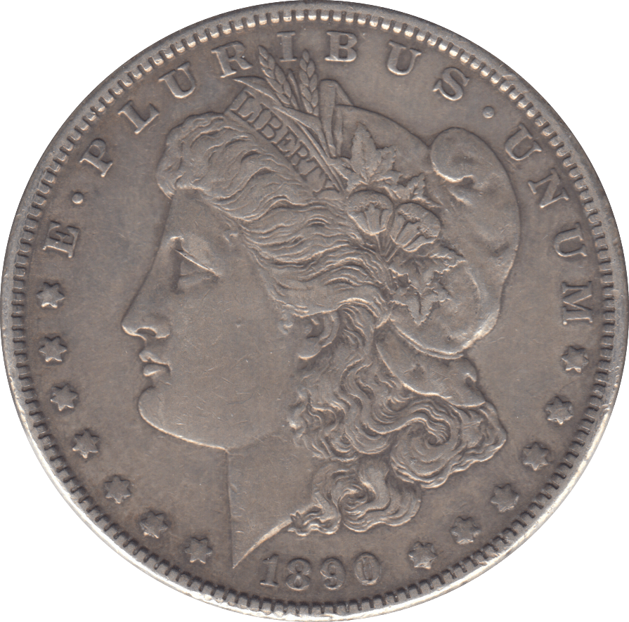 1890 USA SILVER MORGAN DOLLAR PHILADELPHIA MINT - SILVER WORLD COINS - Cambridgeshire Coins