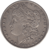 1890 USA SILVER MORGAN DOLLAR PHILADELPHIA MINT - SILVER WORLD COINS - Cambridgeshire Coins